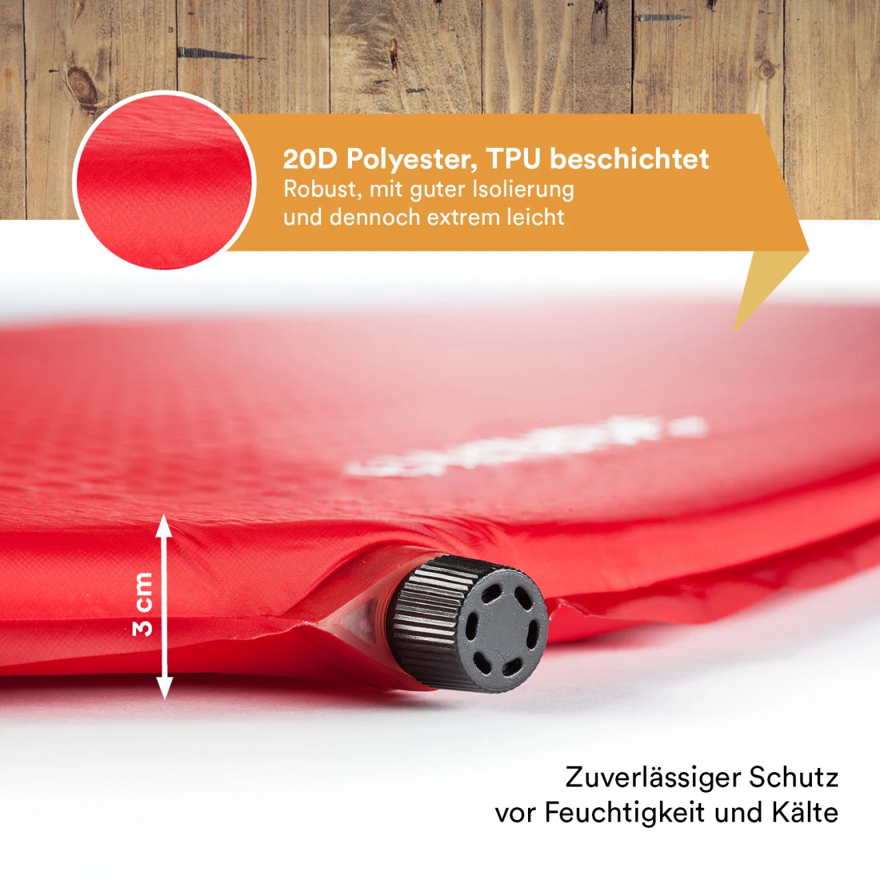 Skandika Isomatte Red Trek Ultralight 3 Skandika Isomatte Red Trek Ultralight – Bild 3