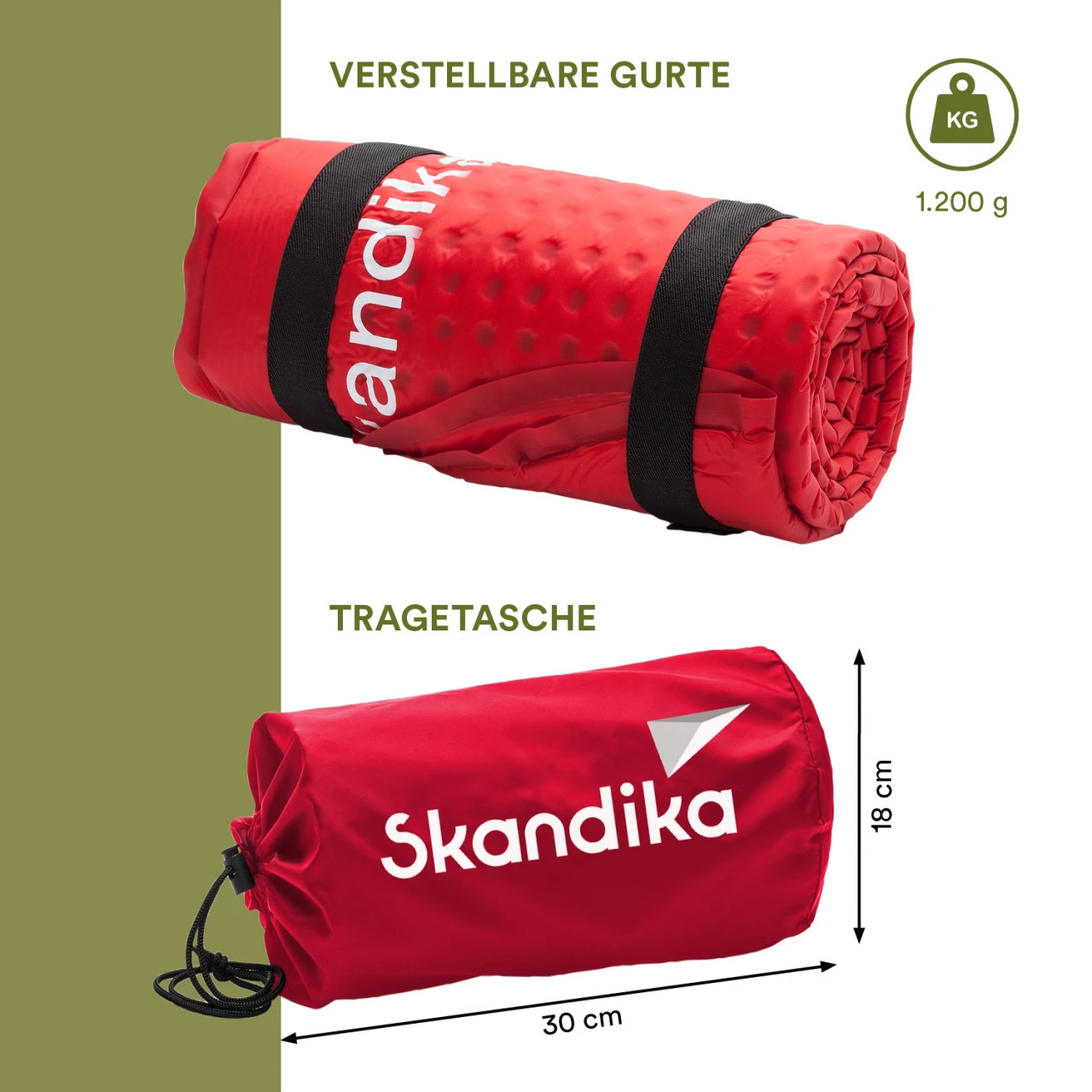 Skandika Isomatte Red Trek Ultralight 2 Skandika Isomatte Red Trek Ultralight – Bild 2