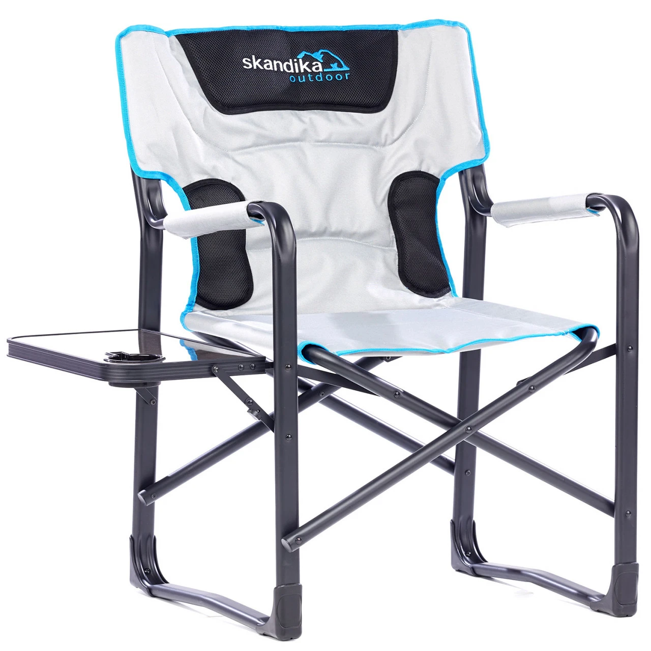 SKANDIKA Campingstuhl Deluxe Aus Polyester Mit Getränkehaltern Angelstuhl, Gartenstuhl, Klappst 2 SKANDIKA Campingstuhl Deluxe Aus Polyester Mit Getränkehaltern Angelstuhl, Gartenstuhl, Klappst – Bild 2