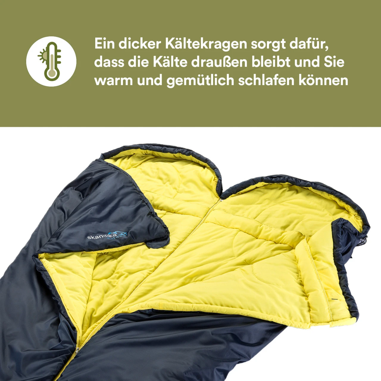 Skandika Mumienschlafsack Stornoway, RV Links 2 Skandika Mumienschlafsack Stornoway, RV Links – Bild 2