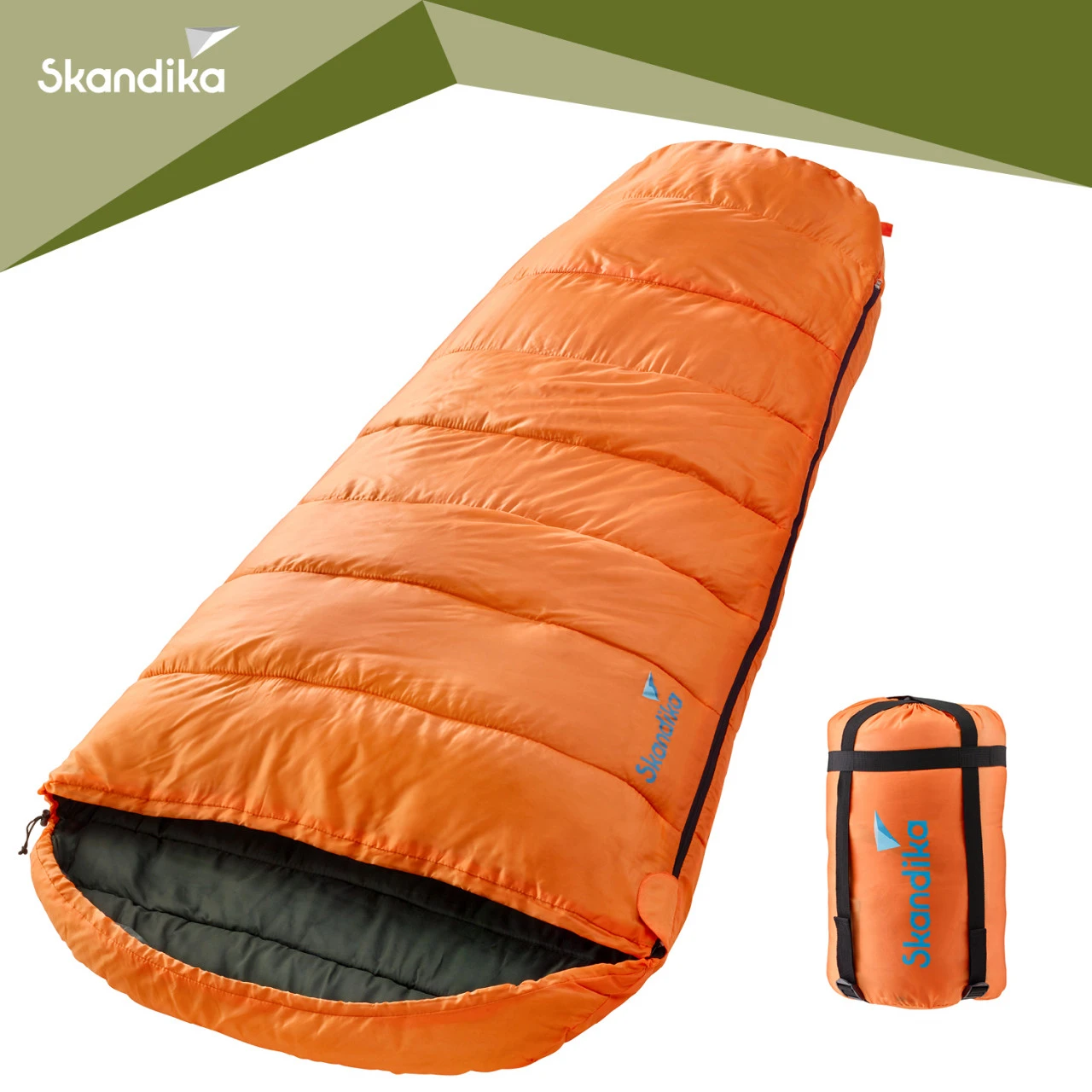 Skandika Mumienschlafsack Vegas, RV Rechts, Orange 2 Skandika Mumienschlafsack Vegas, RV Rechts, Orange – Bild 2