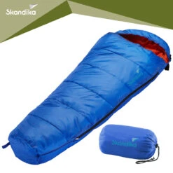Kinder-Schlafsack Skandika Vegas Junior, 170 X 70 Cm, + 13 Bis -12 °C, Mikrofaser, Blau -Skandika 4260300448315 MAIN2 1280x1280