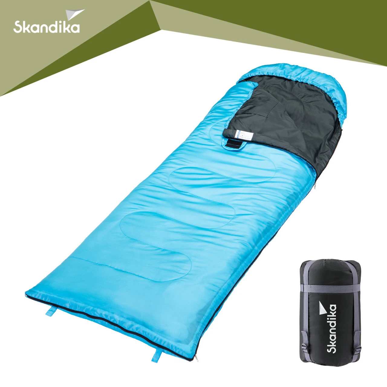 Skandika Schlafsack Skye, RV Links, Blau 3 Skandika Schlafsack Skye, RV Links, Blau – Bild 3