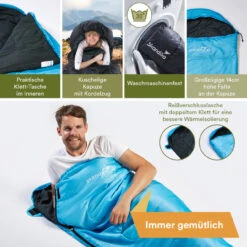 Skandika Schlafsack Skye, RV Links, Blau 12 Skandika Schlafsack Skye, RV Links, Blau -Skandika 4260520874925 PT02 1280x1280