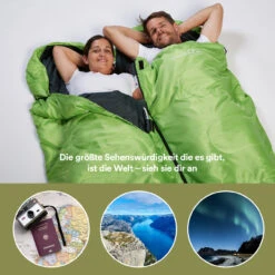 Skandika Schlafsack Skye, RV Rechts, Grün -Skandika 4260520874949 PT05 1280x1280