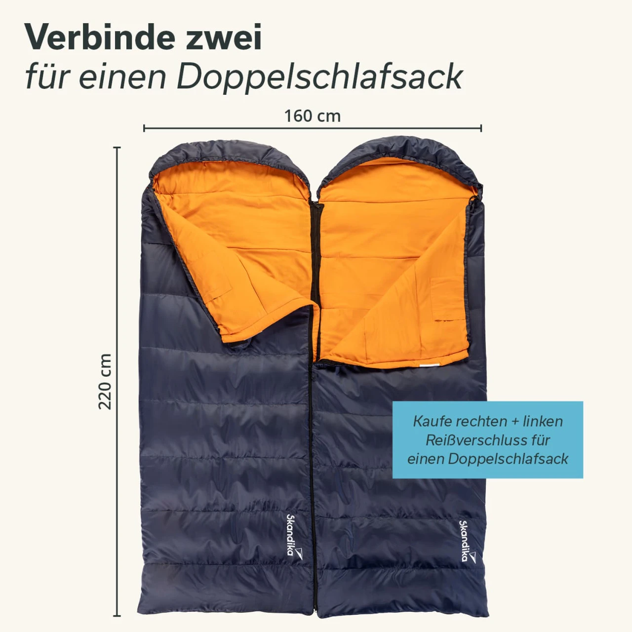 Skandika Deckenschlafsack Iceland, RV Rechts 2 Skandika Deckenschlafsack Iceland, RV Rechts – Bild 2