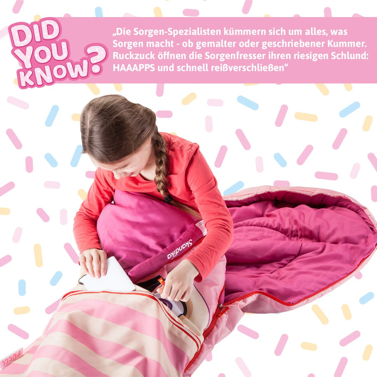 Skandika Kinderschlafsack Sorgenfresser Polli