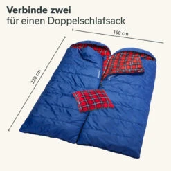 Dundee Decken-Schlafsack Mit Kissen, Blau -Skandika DE 16149 05 1280x1280