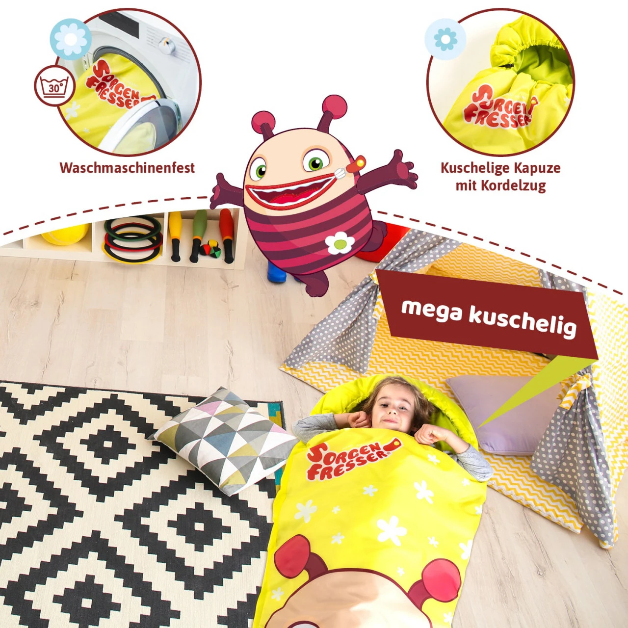 Skandika Kinderschlafsack Sorgenfresser Molly 5 Skandika Kinderschlafsack Sorgenfresser Molly – Bild 5