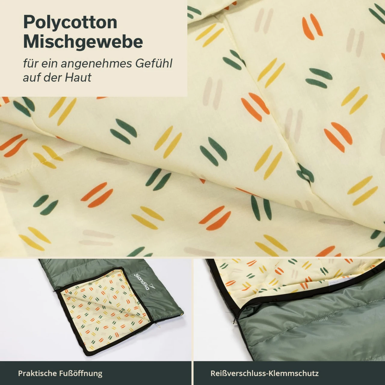 Skandika Deckenschlafsack Iceland, RV Rechts, Grün 5 Skandika Deckenschlafsack Iceland, RV Rechts, Grün – Bild 5