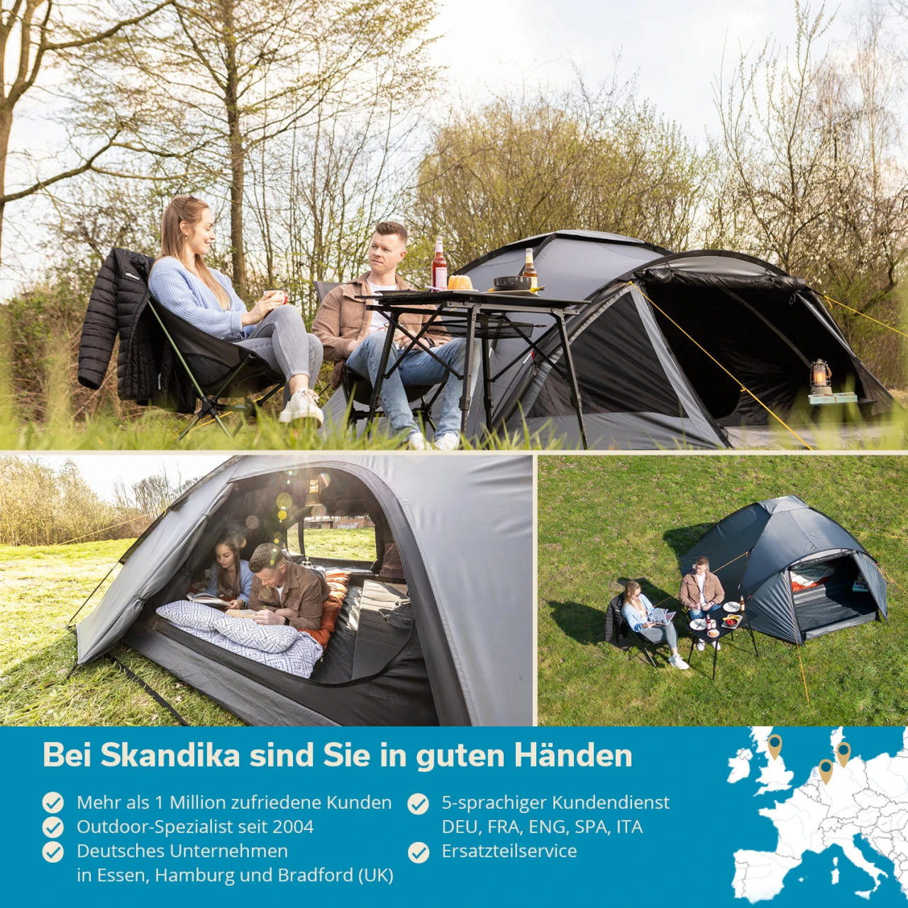 Skandika Kuppelzelt Dale 4 Sleeper 5 Skandika Kuppelzelt Dale 4 Sleeper – Bild 5