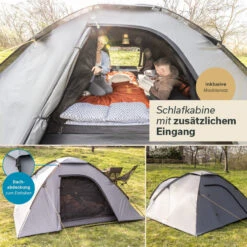 Skandika Kuppelzelt Dale 3 Sleeper -Skandika DE 16534 04 1280x1280