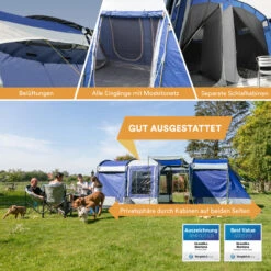Skandika Tunnelzelt Montana Für 8 Personen, Blau -Skandika DE 1937 05 1280x1280