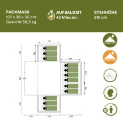 Skandika Steilwandzelt Nimbus 12 Personen