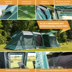 Skandika Tunnelzelt Montana Für 8 Personen, Grün -Skandika DE 1977 05 1280x1280