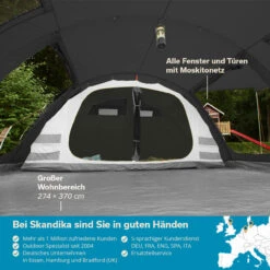 Skandika Tunnelzelt Gotland Für 5 Personen