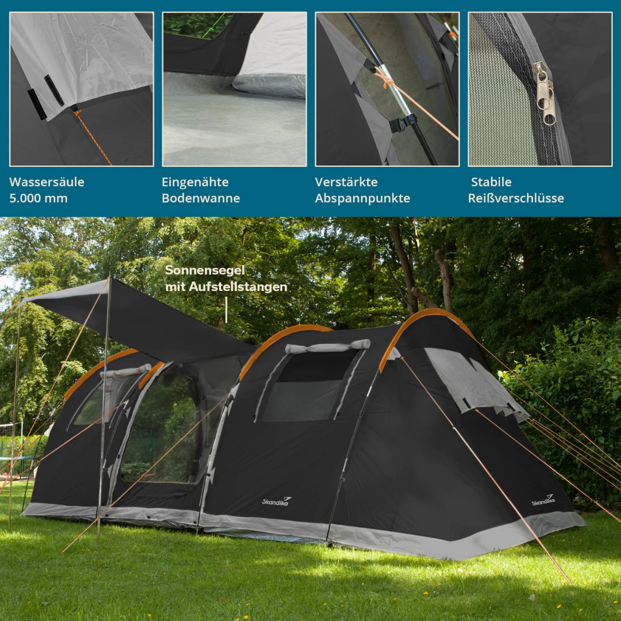 Skandika Tunnelzelt Gotland Für 5 Personen 7 Skandika Tunnelzelt Gotland Für 5 Personen – Bild 7
