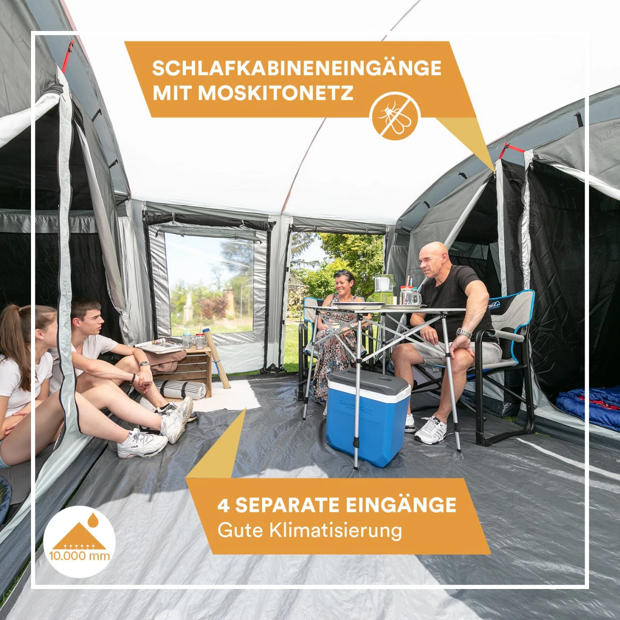 Skandika Tunnelzelt Montana 8 Personen, Grau 10 Skandika Tunnelzelt Montana 8 Personen, Grau – Bild 10