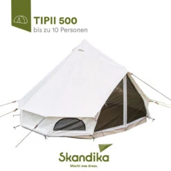 Skandika Tipii 500 Canvas Für 10 Personen 11 Skandika Tipii 500 Canvas Für 10 Personen -Skandika DE 3513 01 1280x1280