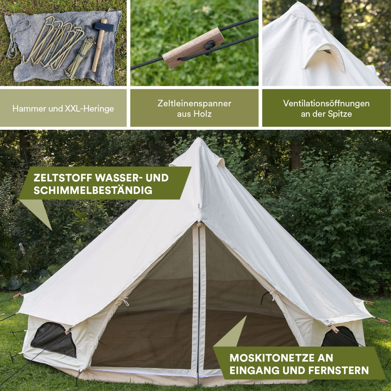 Skandika Tipii 500 Canvas Für 10 Personen 6 Skandika Tipii 500 Canvas Für 10 Personen – Bild 6