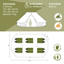 Skandika Tipi Freya 100 % Baumwolle 12 Personen -Skandika DE 3514 07 1280x1280