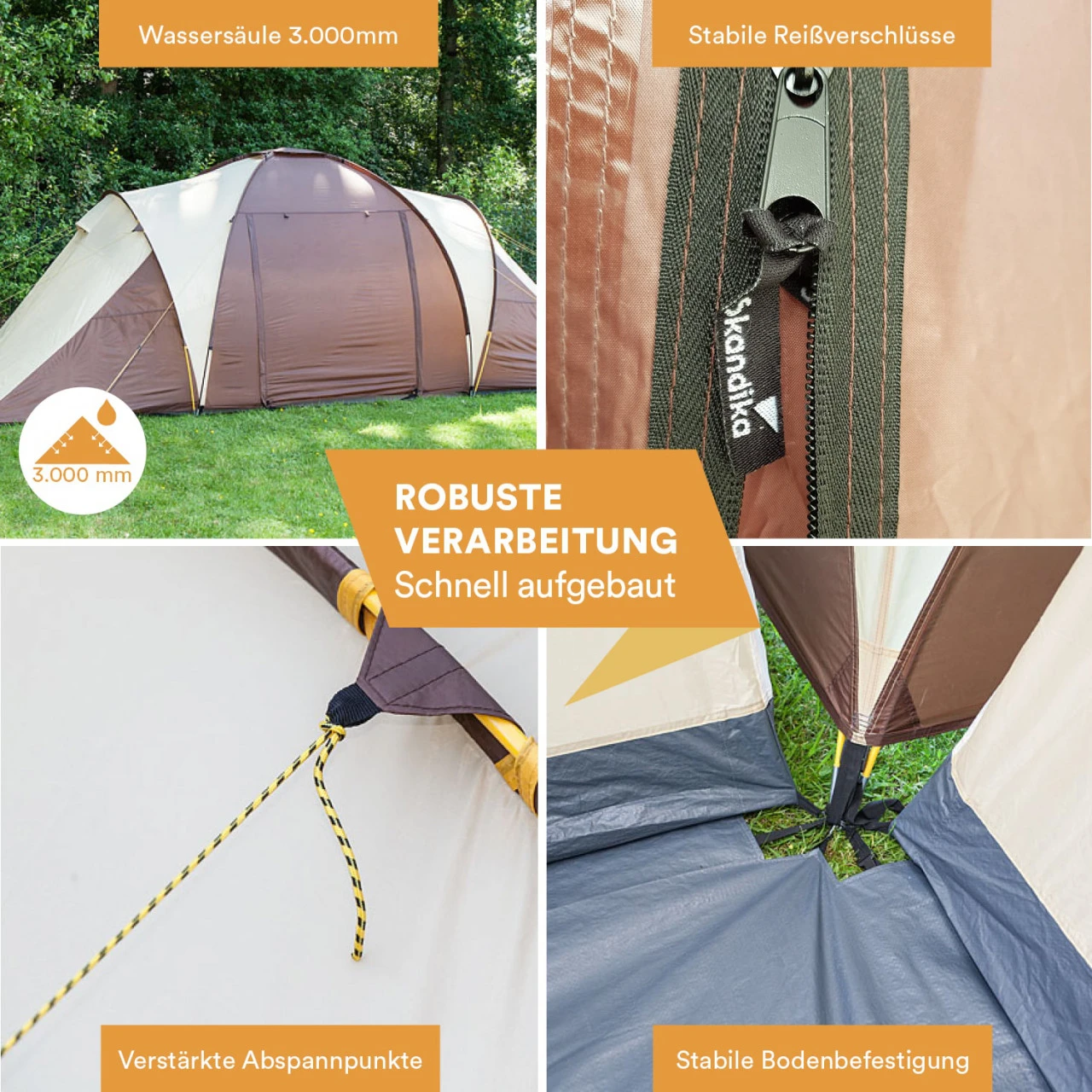 Skandika Kuppelzelt Daytona Für 6 Personen 1 Skandika Kuppelzelt Daytona Für 6 Personen