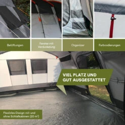 Skandika Tunnelzelt Hurricane Protect 8 Personen
