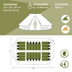 Skandika Eventzelt Morsom 22 Personen (beige) -Skandika DE 4523 06 1280x1280