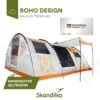 Skandika Tunnelzelt Gotland Für 6 Personen, Boho