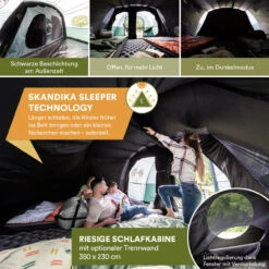 Skandika Tunnelzelt Koje Sleeper Für 5 Personen -Skandika DE 4528 03 1280x1280