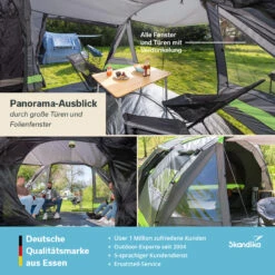 Skandika Tunnelzelt Kambo Für 6 Personen -Skandika DE 5004 04 1280x1280