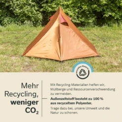 Skandika Trekkingzelt Hemus Sleeper Recycelt