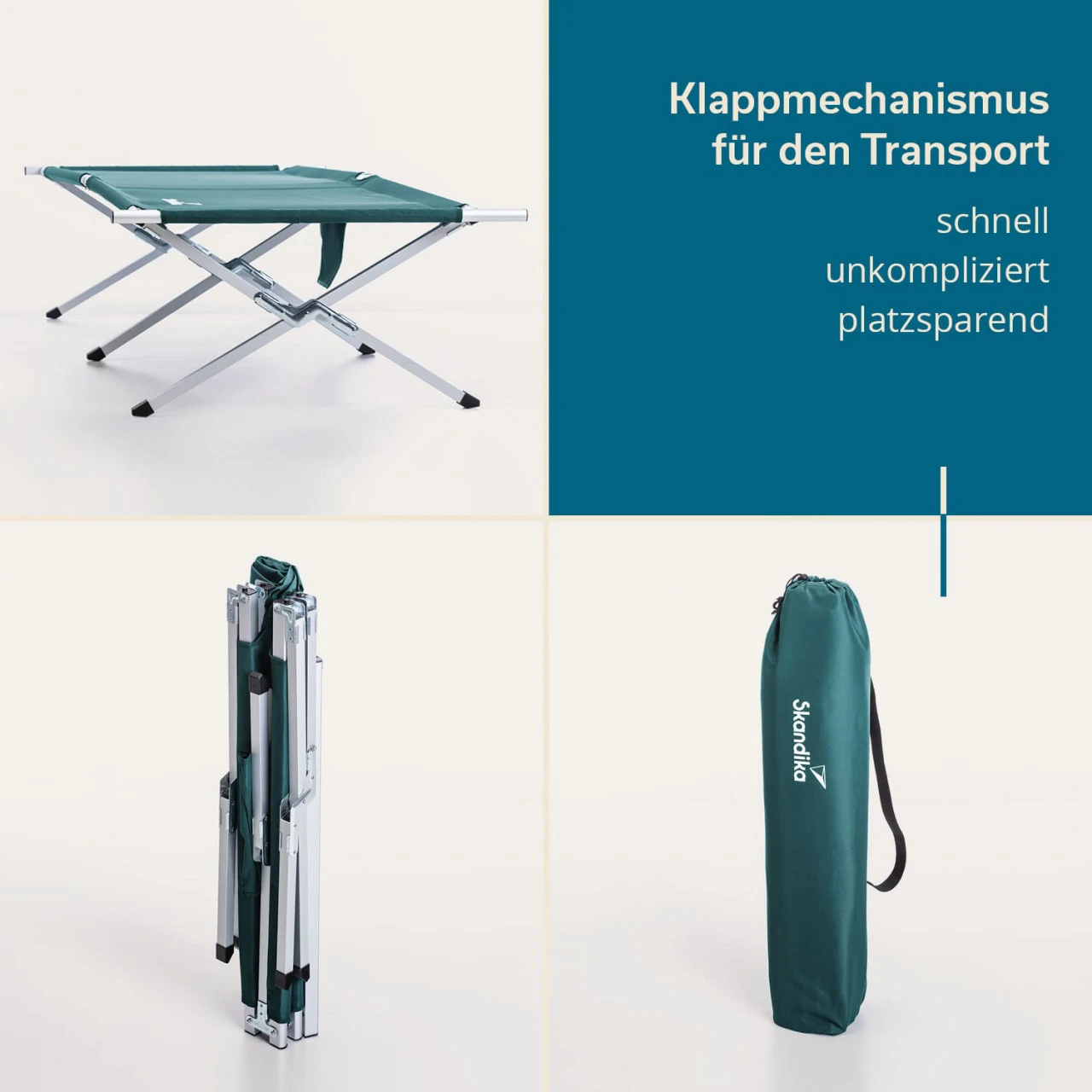 Skandika Campingliege Vuoma - Aluminumgestänge 3 Skandika Campingliege Vuoma - Aluminumgestänge – Bild 3