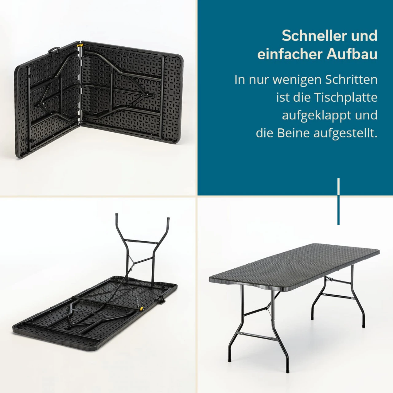 Skandika Klapptisch Masi Schwarz 4 Skandika Klapptisch Masi Schwarz – Bild 4