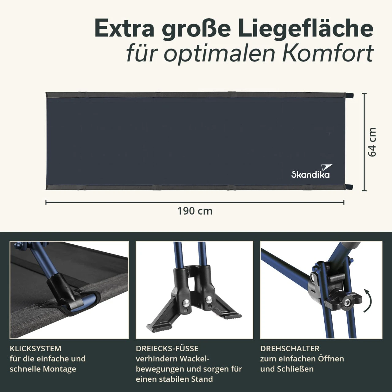Skandika Campingbett Tieva