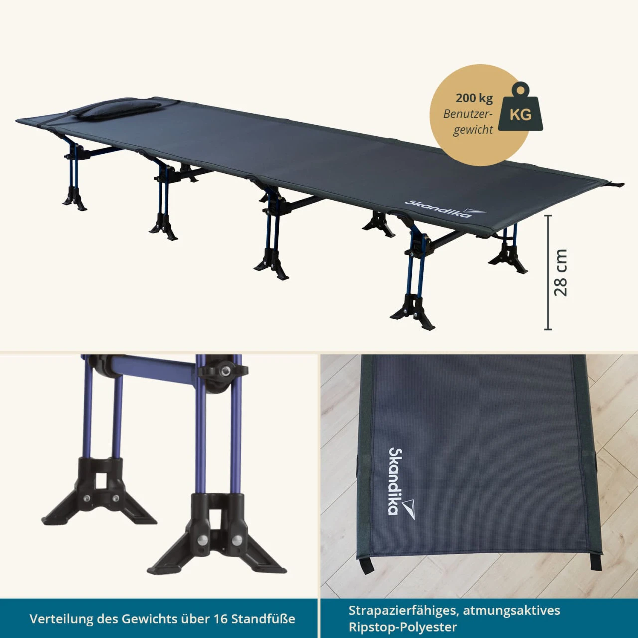 Skandika Campingbett Tieva 7 Skandika Campingbett Tieva – Bild 7