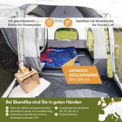 Skandika Heckzelt Pitea XL Cross Für 4 Personen