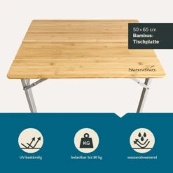 Skandika Campingtisch Tolja Aus Bambus (65×50×65 Cm) -Skandika DE 70092 01 1280x1280