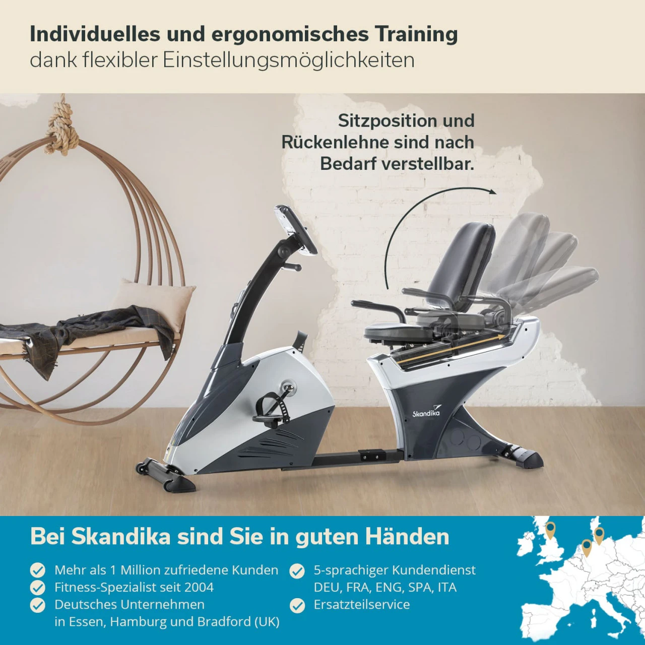 Skandika Liegeergometer Centaurus Mit Matte 3 Skandika Liegeergometer Centaurus Mit Matte – Bild 3