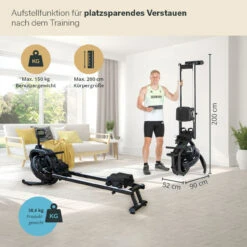 Skandika Wasserrudergerät Nemo IV + Widerstandsbänder-Set -Skandika DE SF 2370 SET2 03 1280x1280