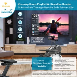 Skandika Wasserrudergerät Nemo III + Widerstandsbänder-Set -Skandika DE SF 2381 SET 04 1280x1280