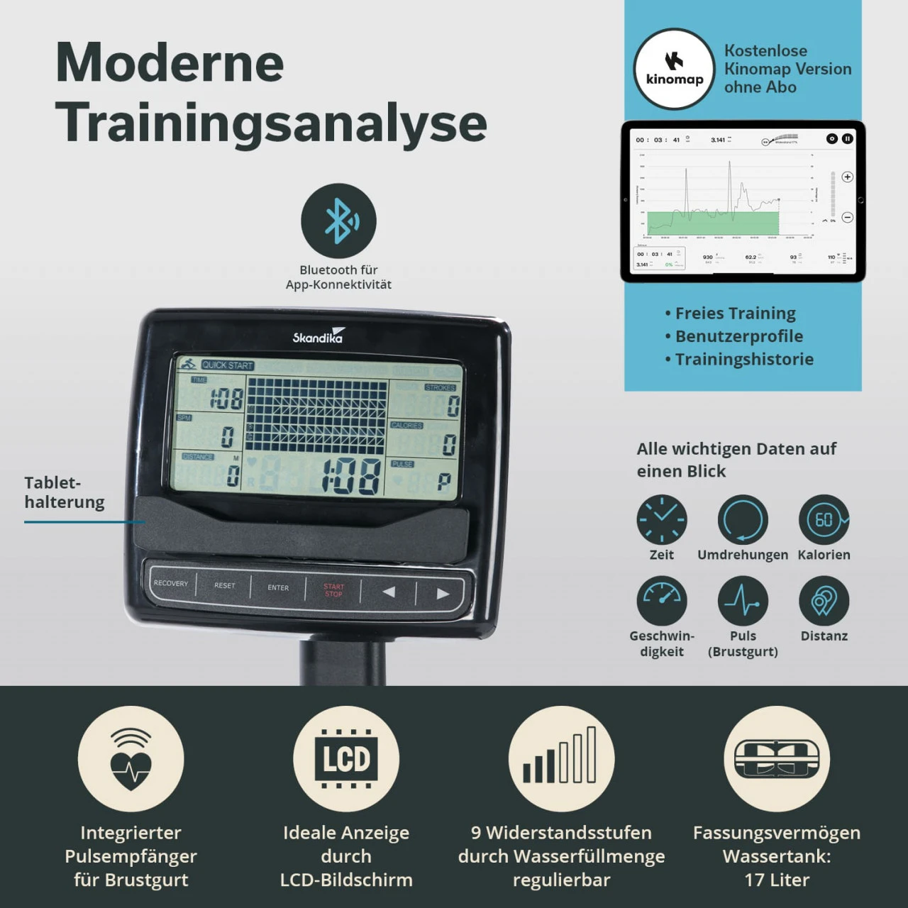 Skandika Wasserrudergerät Nemo III 1 Skandika Wasserrudergerät Nemo III