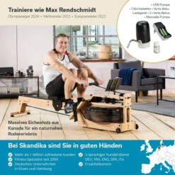 Wasser-Rudergerät Styrke Aus Vollholz Eiche -Skandika DE SF 2473 06 1280x1280
