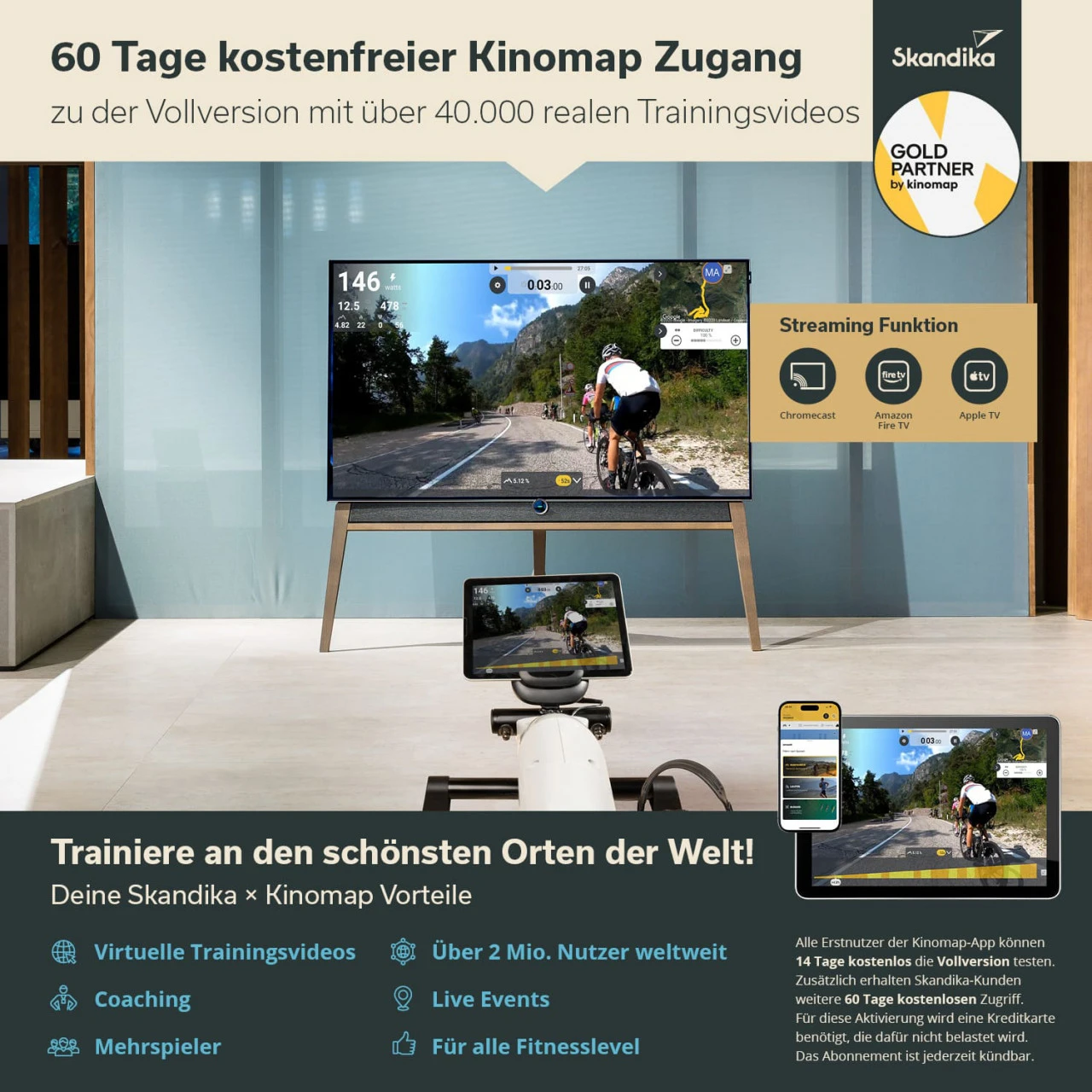 Skandika Arm- Und Beintrainer Liten Bluetooth 2 Skandika Arm- Und Beintrainer Liten Bluetooth – Bild 2