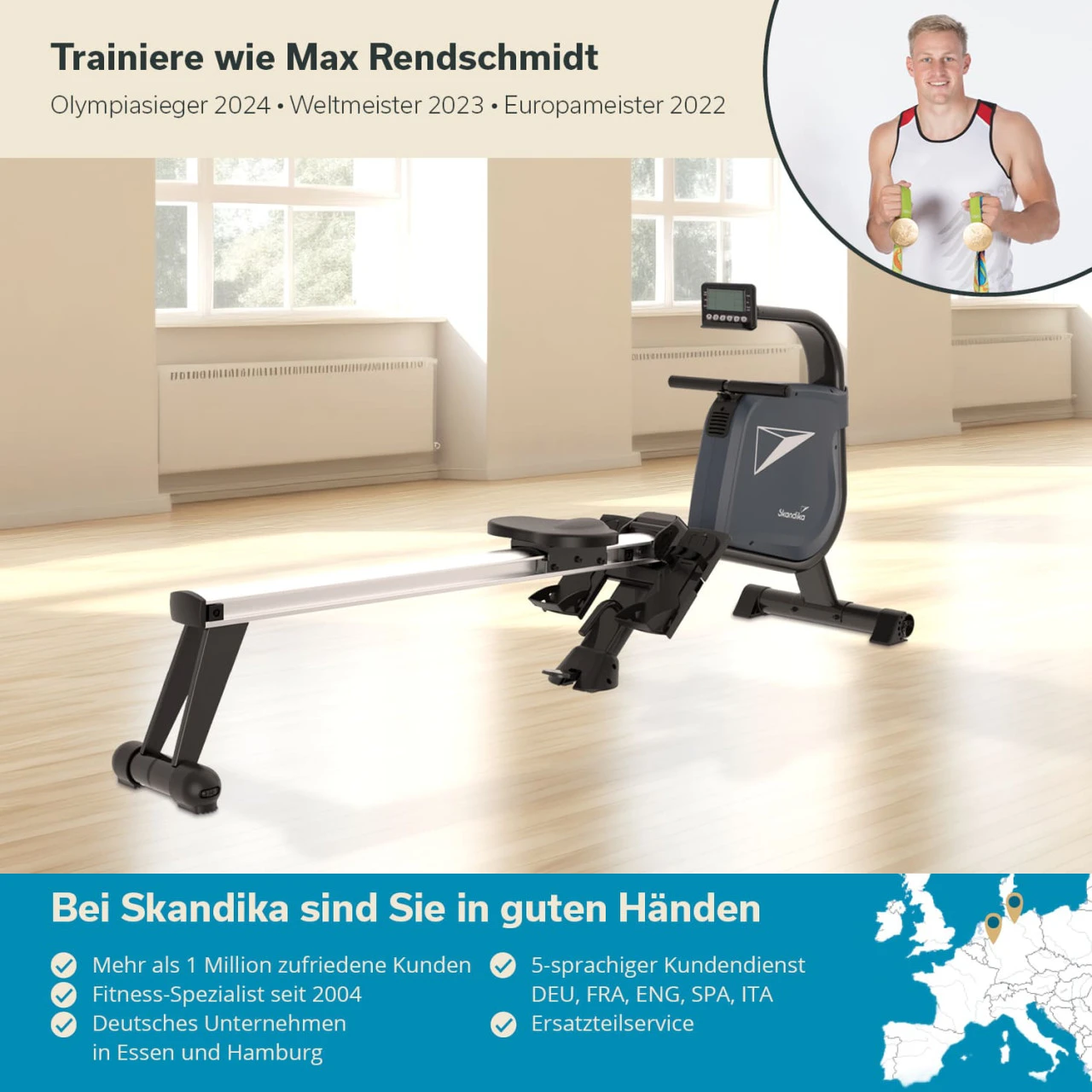 Skandika Rudergerät Njord, Studioqualität 5 Skandika Rudergerät Njord, Studioqualität – Bild 5