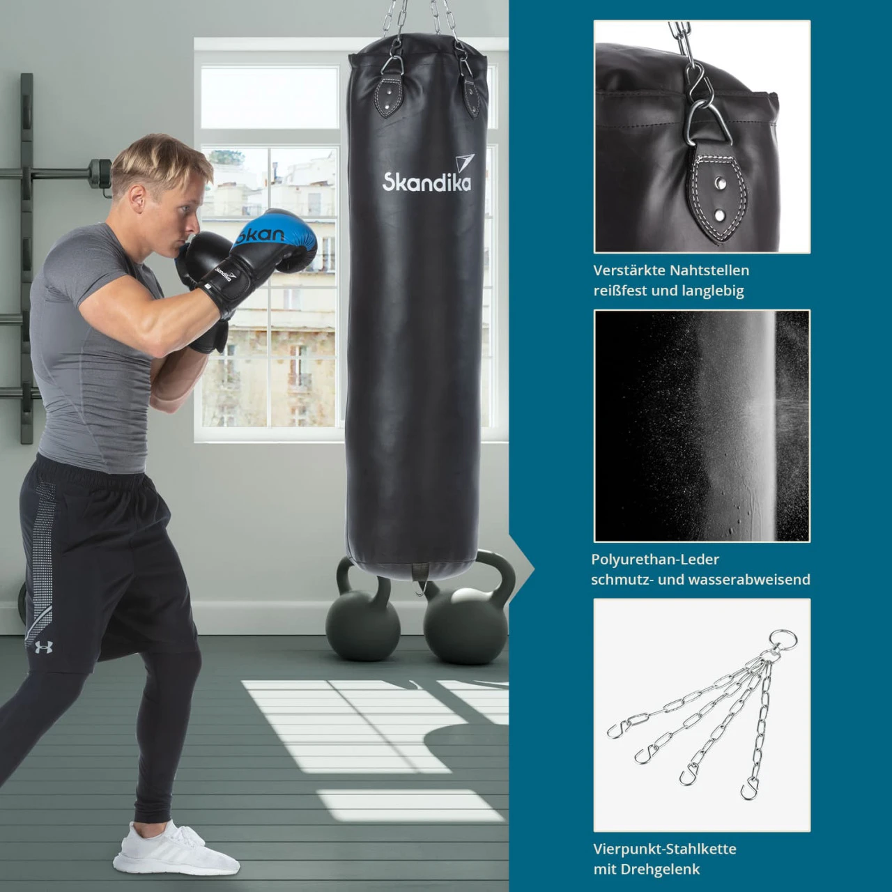 Skandika Boxsack Schwarz 6 Skandika Boxsack Schwarz – Bild 6