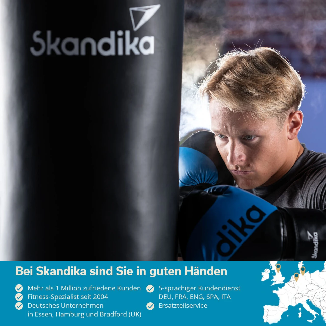 Skandika Boxsack Schwarz 3 Skandika Boxsack Schwarz – Bild 3