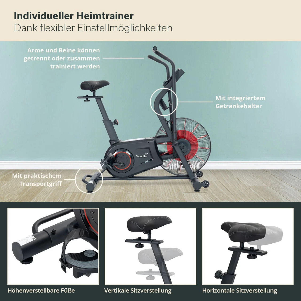 Skandika Airbike Cykling Air 5 Skandika Airbike Cykling Air – Bild 5