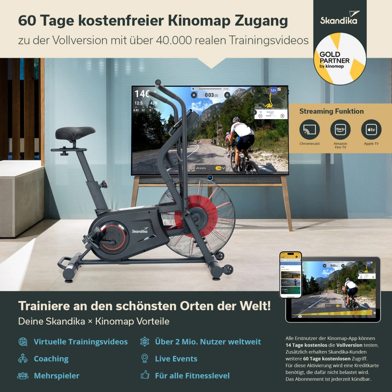 Skandika Airbike Cykling Air 1 Skandika Airbike Cykling Air