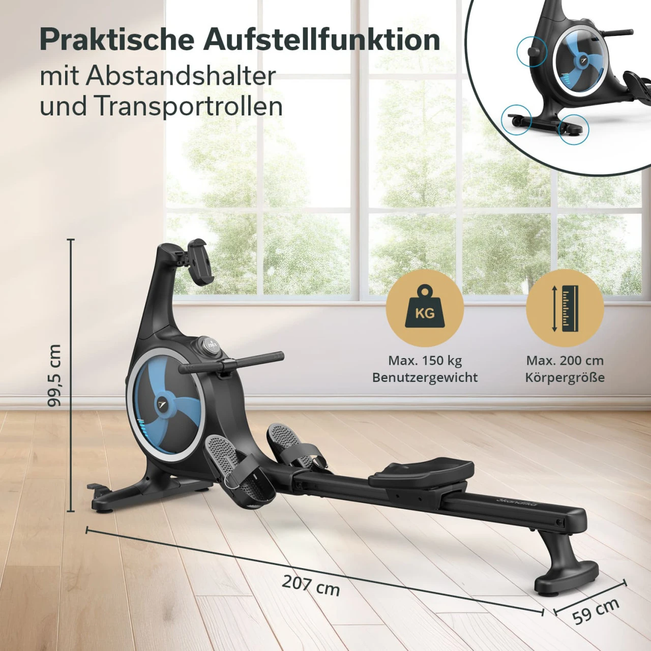 Skandika Rudergerät Nemo V Hybrid 2 Skandika Rudergerät Nemo V Hybrid – Bild 2